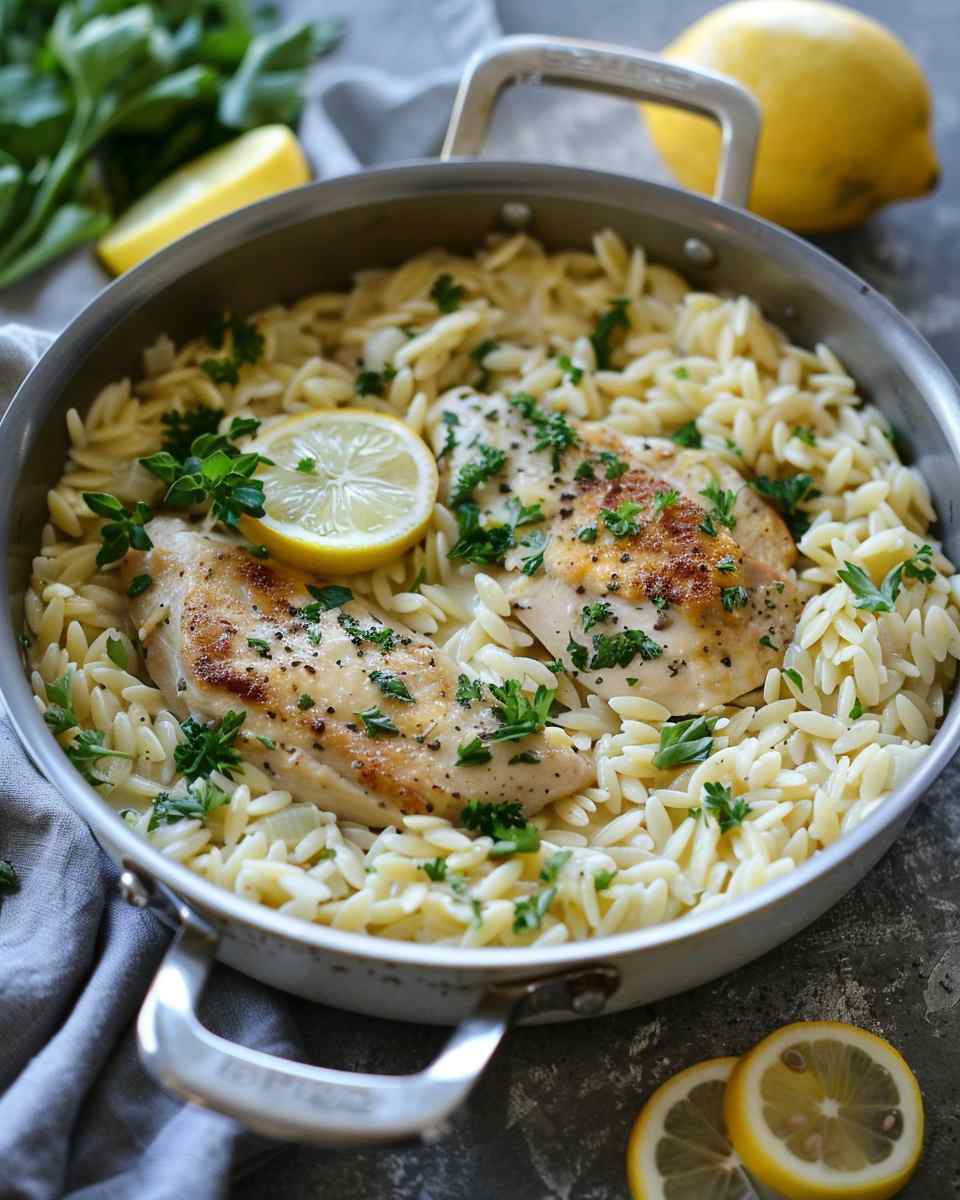 Creamy Lemon Chicken Orzo 6 Creamy Lemon Chicken Orzo