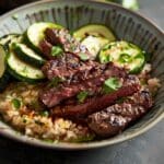 Cozy Grilled Steak Bowl with Zucchini