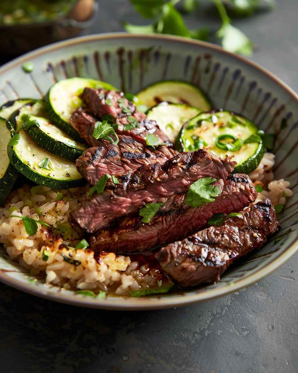 Cozy Grilled Steak Bowl with Zucchini 6 Cozy Grilled Steak Bowl with Zucchini
