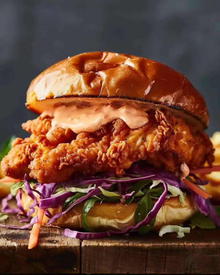 Spicy Chicken Sandwich with Creamy Sauce