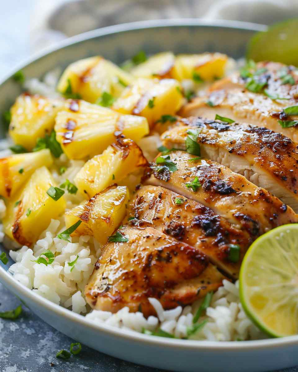 30 Minute Pineapple Chicken with Coconut Rice 5 30 Minute Pineapple Chicken with Coconut Rice