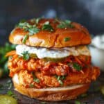 Spicy Chicken Sandwich with Creamy Sauce
