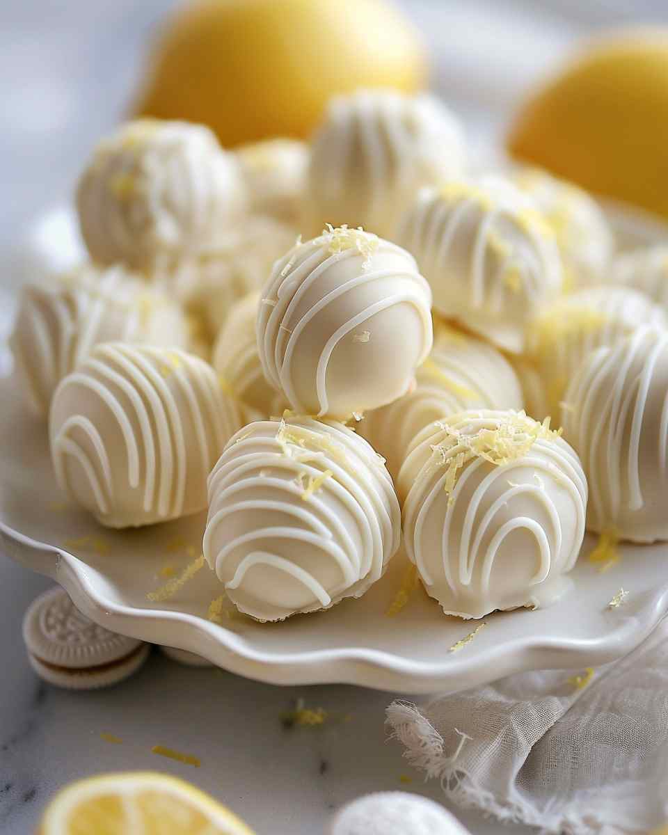 Lemon Oreo Truffles 6 Lemon Oreo Truffles