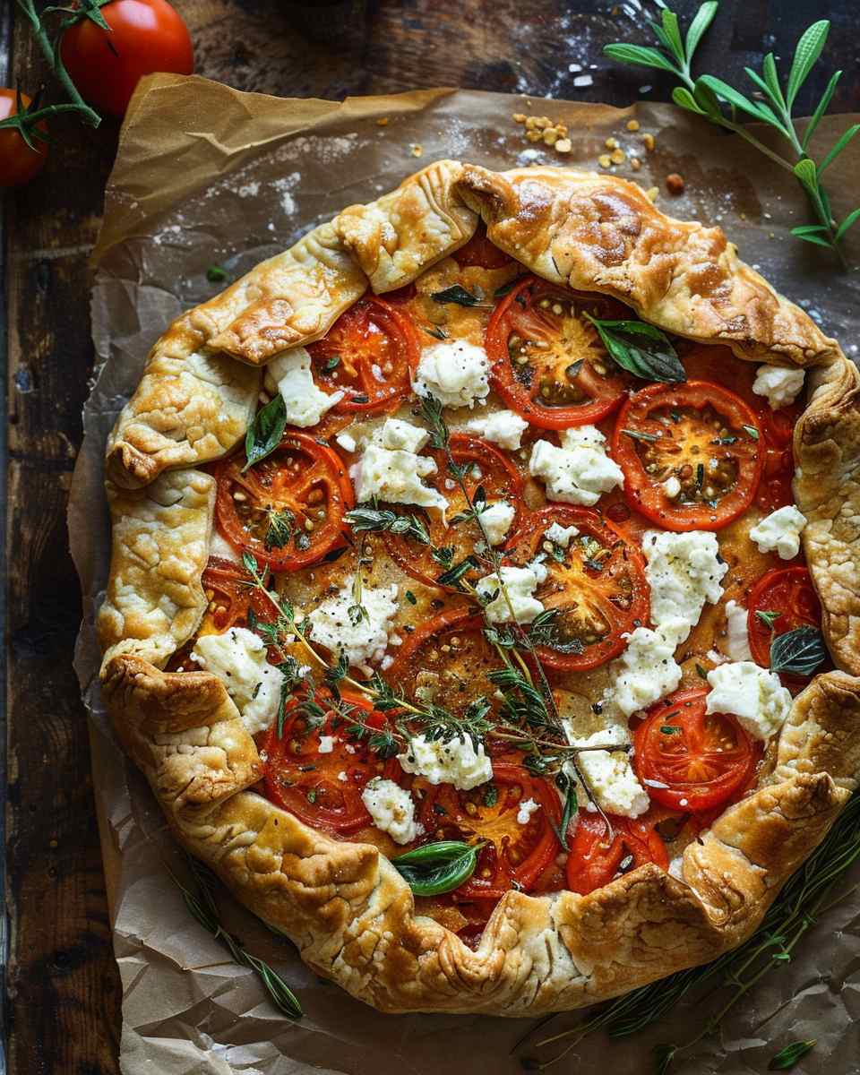 Tomato Feta Galette 6 Tomato Feta Galette