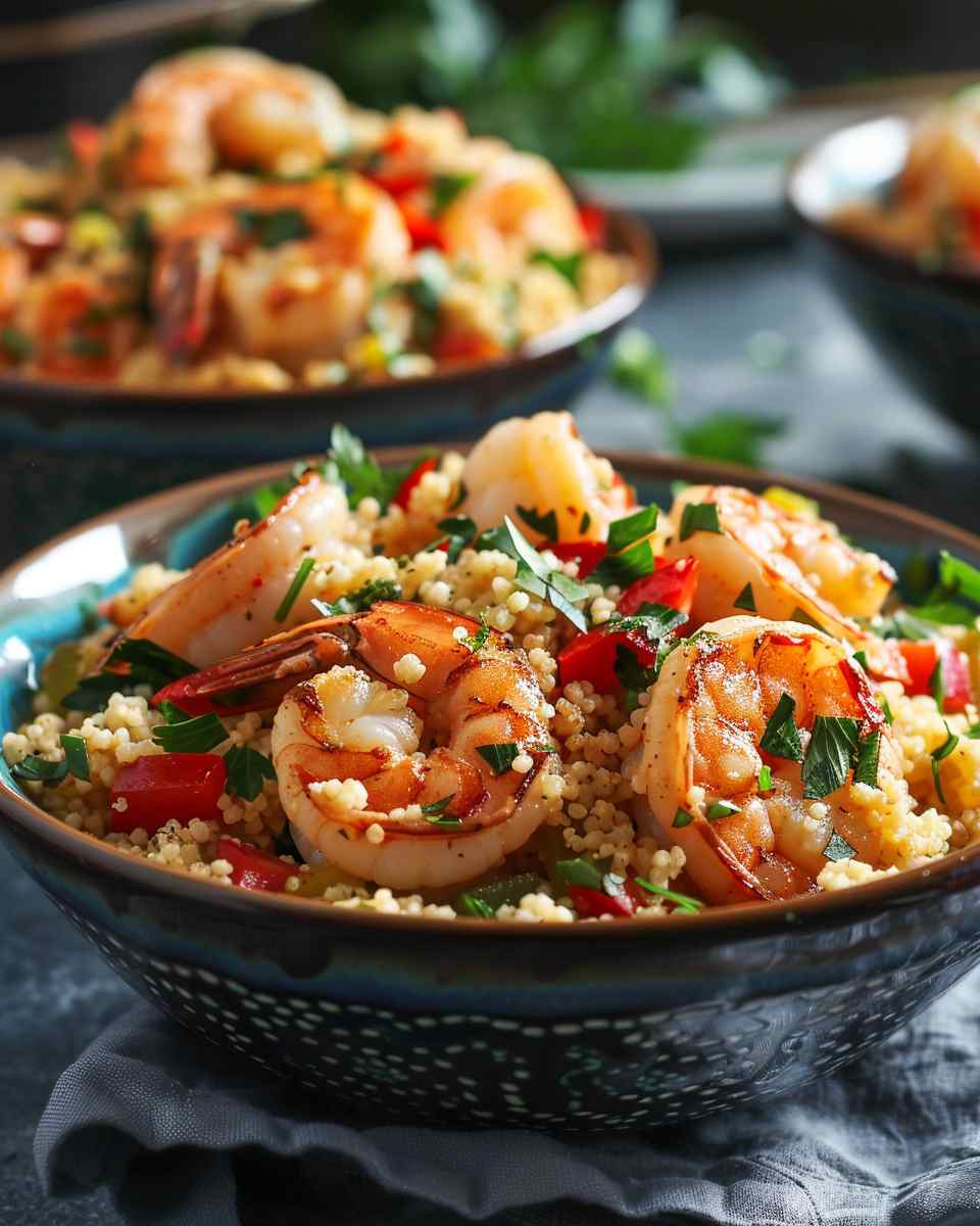 Mediterranean Shrimp Couscous Bowls 5 Mediterranean Shrimp Couscous Bowls