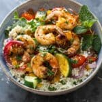 Mediterranean Shrimp Couscous Bowls