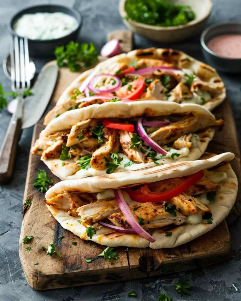 Chicken Gyro Pita Pockets