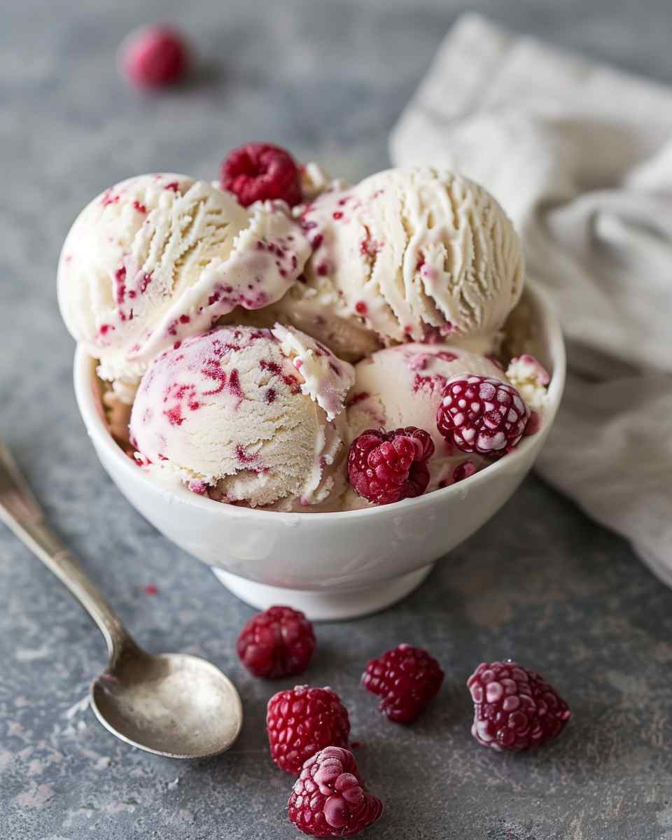 Raspberry Ripple Ice Cream