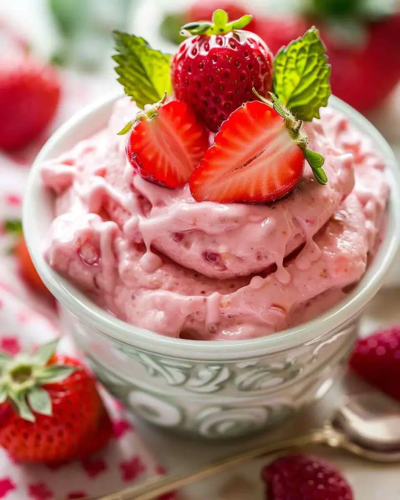 Easy Fresh Strawberry Mousse