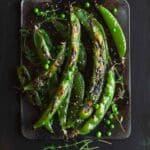 Charred Sugar Snap Peas