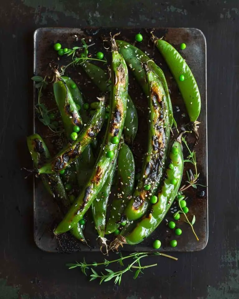 Charred Sugar Snap Peas