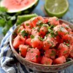 Spicy Watermelon Salad with Cilantro and Lime