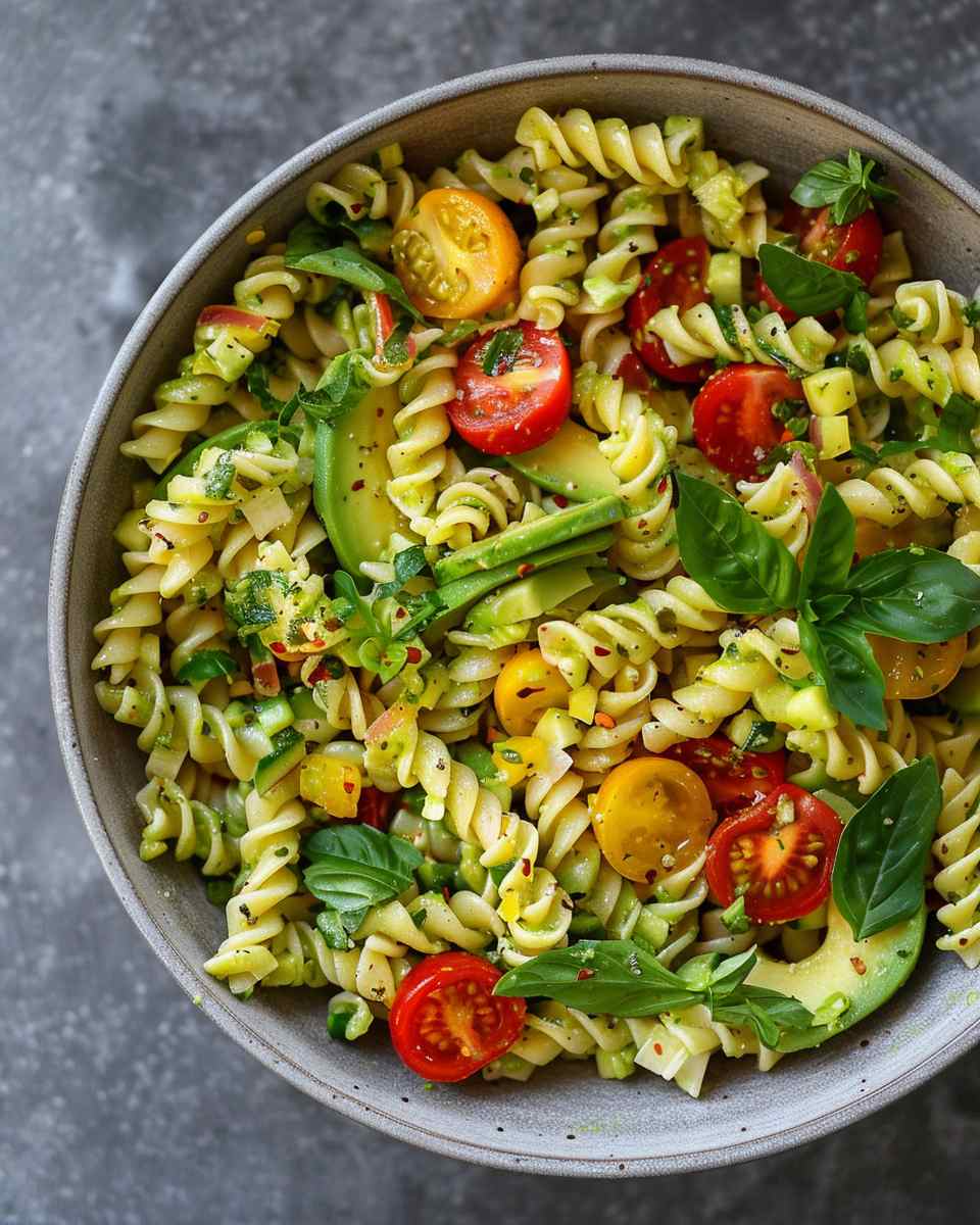 Avocado Pasta Salad 6 Avocado Pasta Salad
