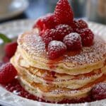 Lemon Raspberry Soufflé Pancakes