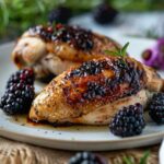 Sweet & Spicy Blackberry Stuffed Chicken