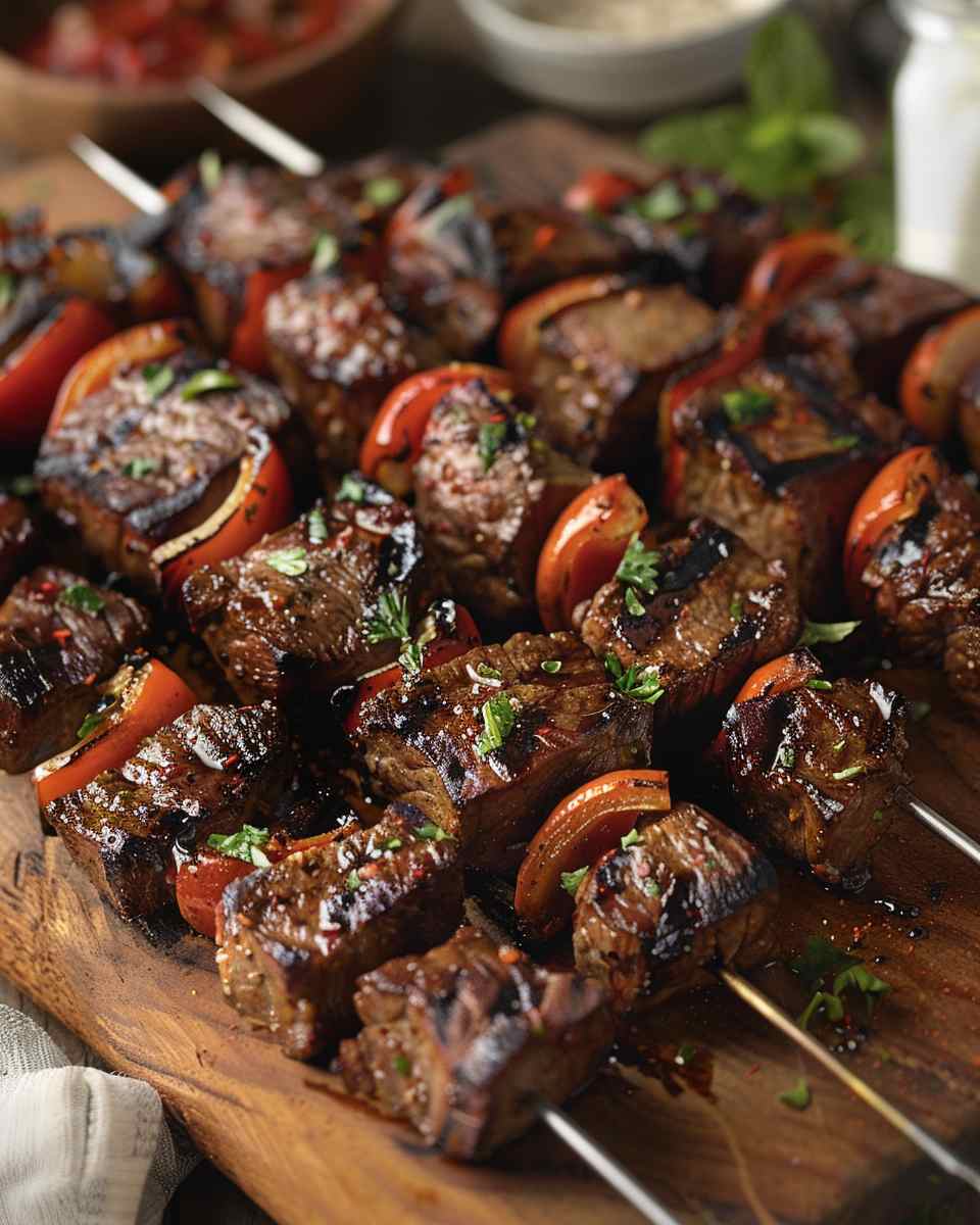 Grilled Beef Kebabs 5 Grilled Beef Kebabs