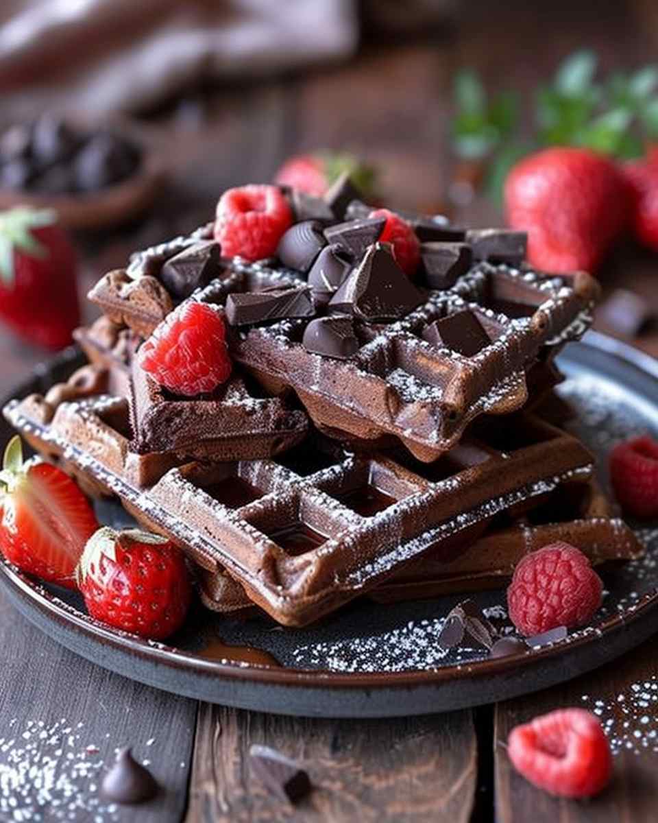 Indulgent Chocolate Waffles 6 Indulgent Chocolate Waffles