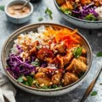 Irresistible Spicy Honey-Ginger Chicken Bowls