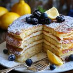 Lemon Ricotta Pancake Cake Stack
