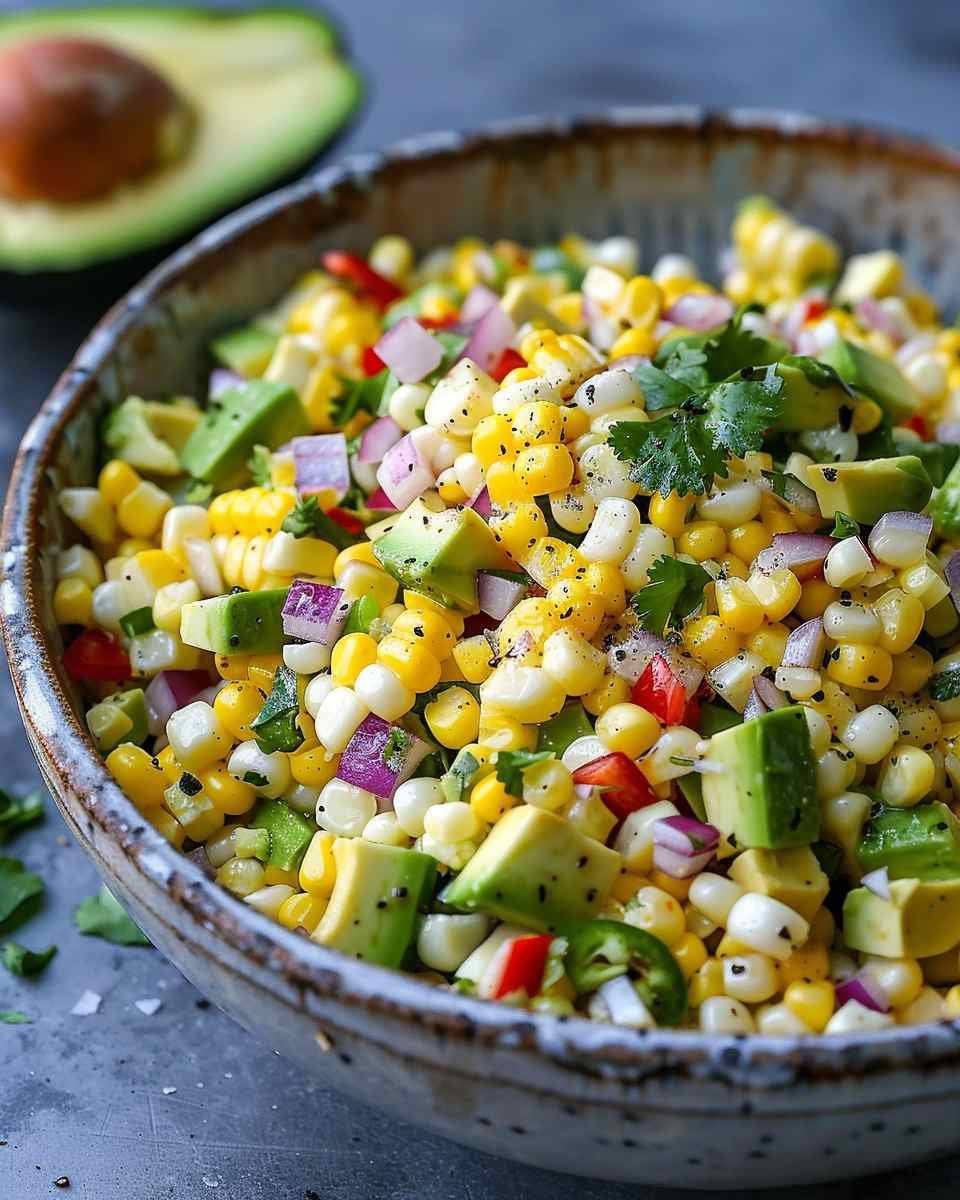 Summer Corn Salad with Avocado 5 Summer Corn Salad with Avocado