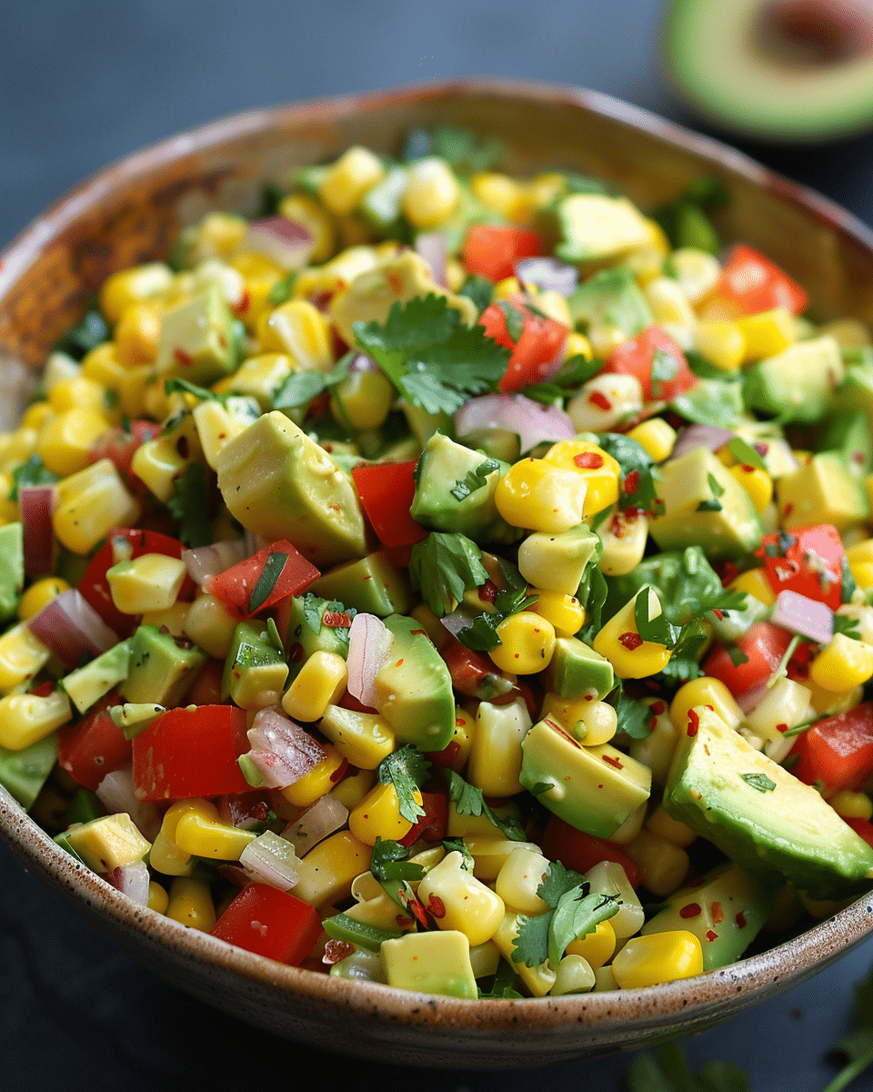 Summer Corn Salad with Avocado