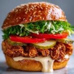 Spicy Chicken Sandwich with Creamy Sauce Recipe