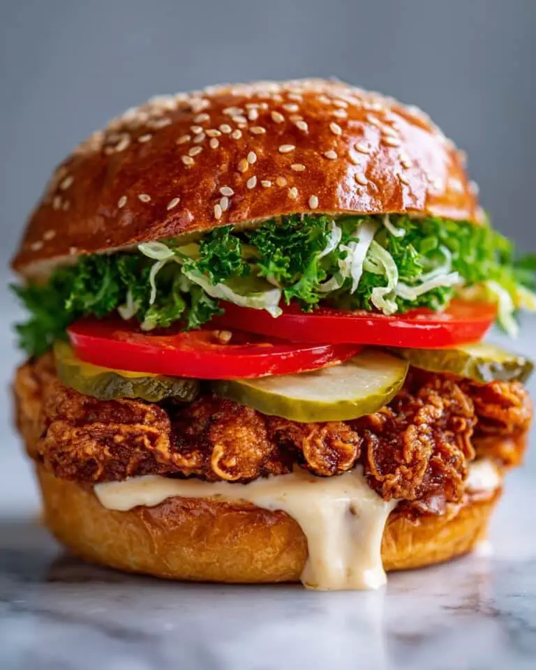 Spicy Chicken Sandwich with Creamy Sauce Recipe
