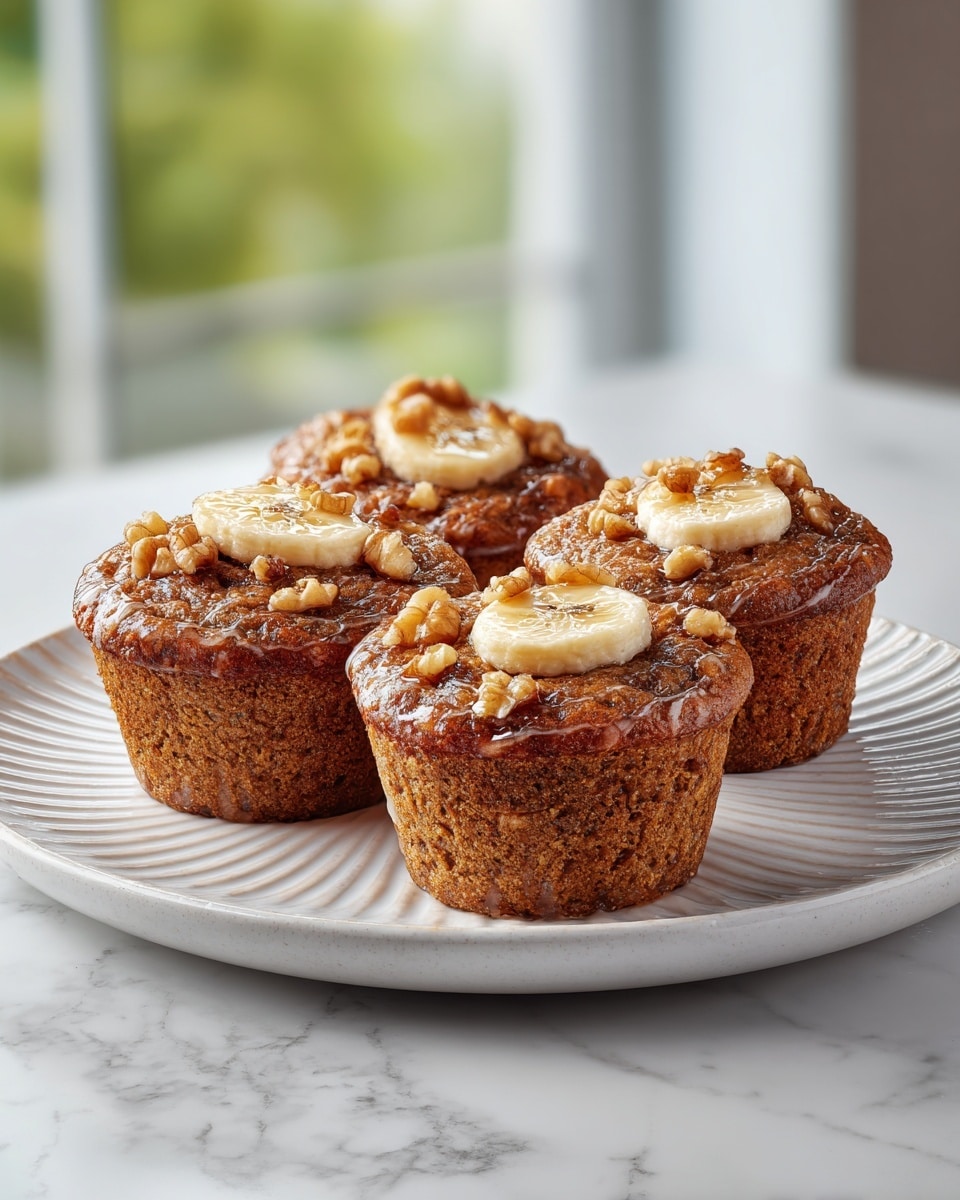 Banana Caramel Upside Down Muffins Recipe