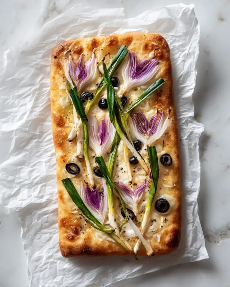 Decorated Focaccia Bread Recipe