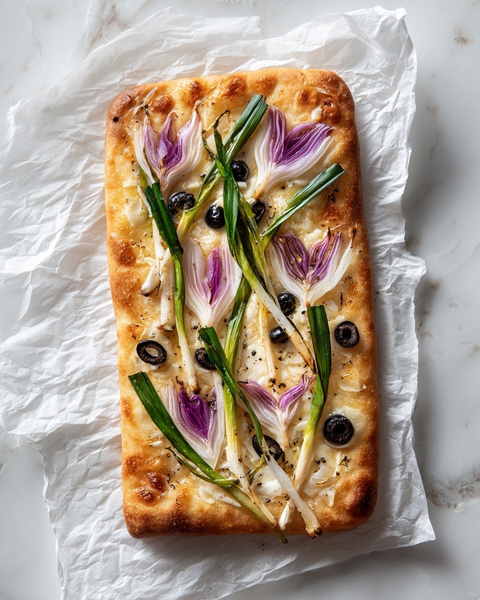 Decorated Focaccia Bread Recipe