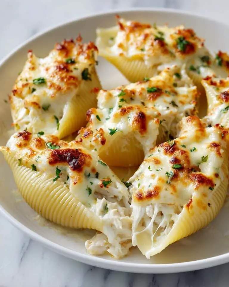 Chicken Alfredo Stuffed Shells Recipe
