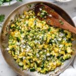 Sautéed Zucchini and Yellow Squash with Feta and Fresh Herbs Recipe