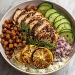 Lemon Herb Chicken Bowl with Chickpeas Recipe