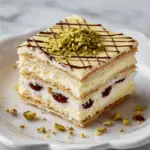 Gliko Psigiou: Pistachio Cream with Sour Cherry & Mastiha-Infused Biscuits Recipe