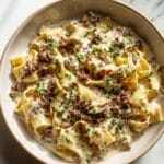 30-Minute Creamy Tuscan Sausage Pasta Recipe