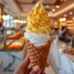 Salted Butter Custard Ice Cream with Homemade Waffle Cones Recipe