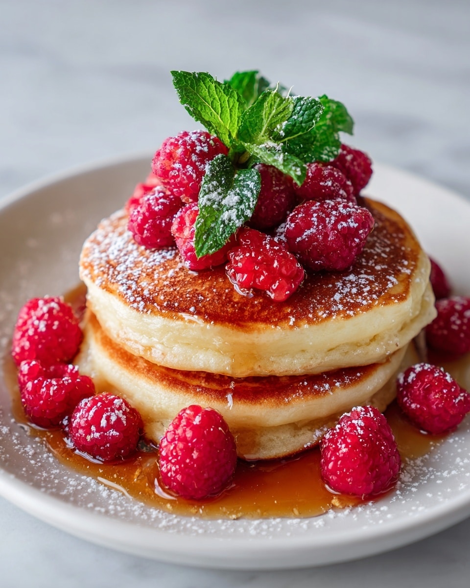 Lemon Raspberry Soufflé Pancakes Recipe