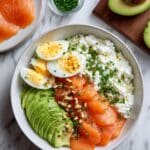 Cottage Cheese Salad With Smoked Salmon & Avocado Recipe