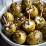 Stuffed Castelvetrano Olives with Garlic and Herb Boursin Recipe