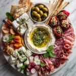 Antipasto Platter with Marinated Feta and Olives Recipe