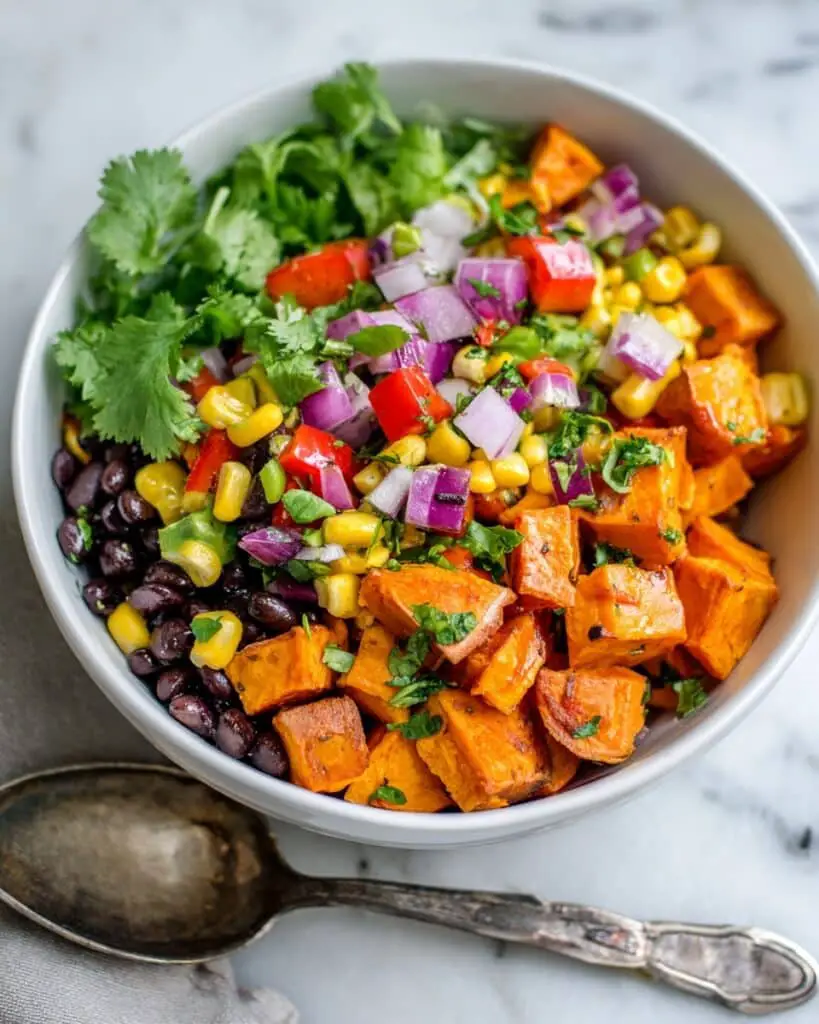 Roasted Sweet Potato Black Bean Salad Recipe