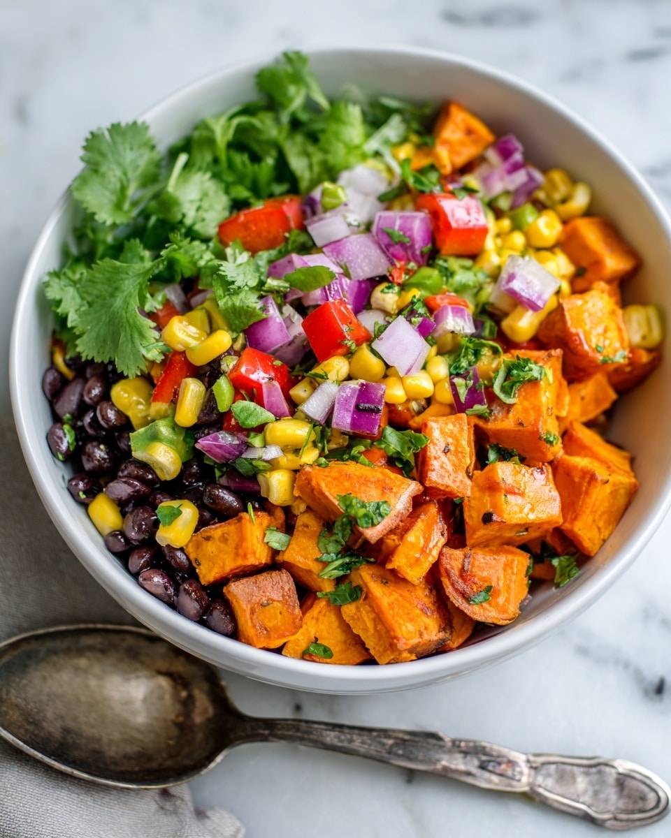 Roasted Sweet Potato Black Bean Salad Recipe