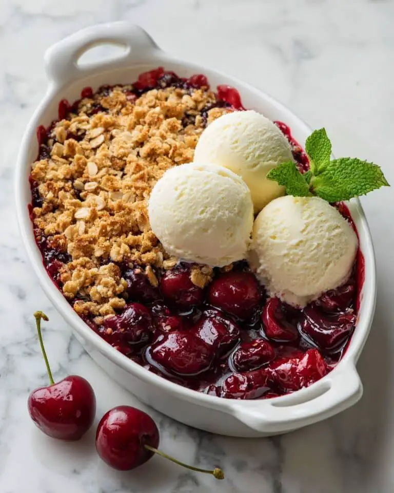 Homemade Cherry Crisp Recipe