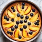 Peach and Blueberry Greek Yogurt Cake Recipe