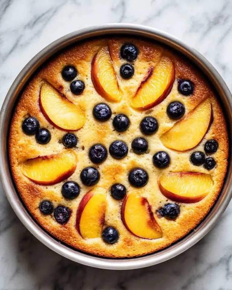 Peach and Blueberry Greek Yogurt Cake Recipe