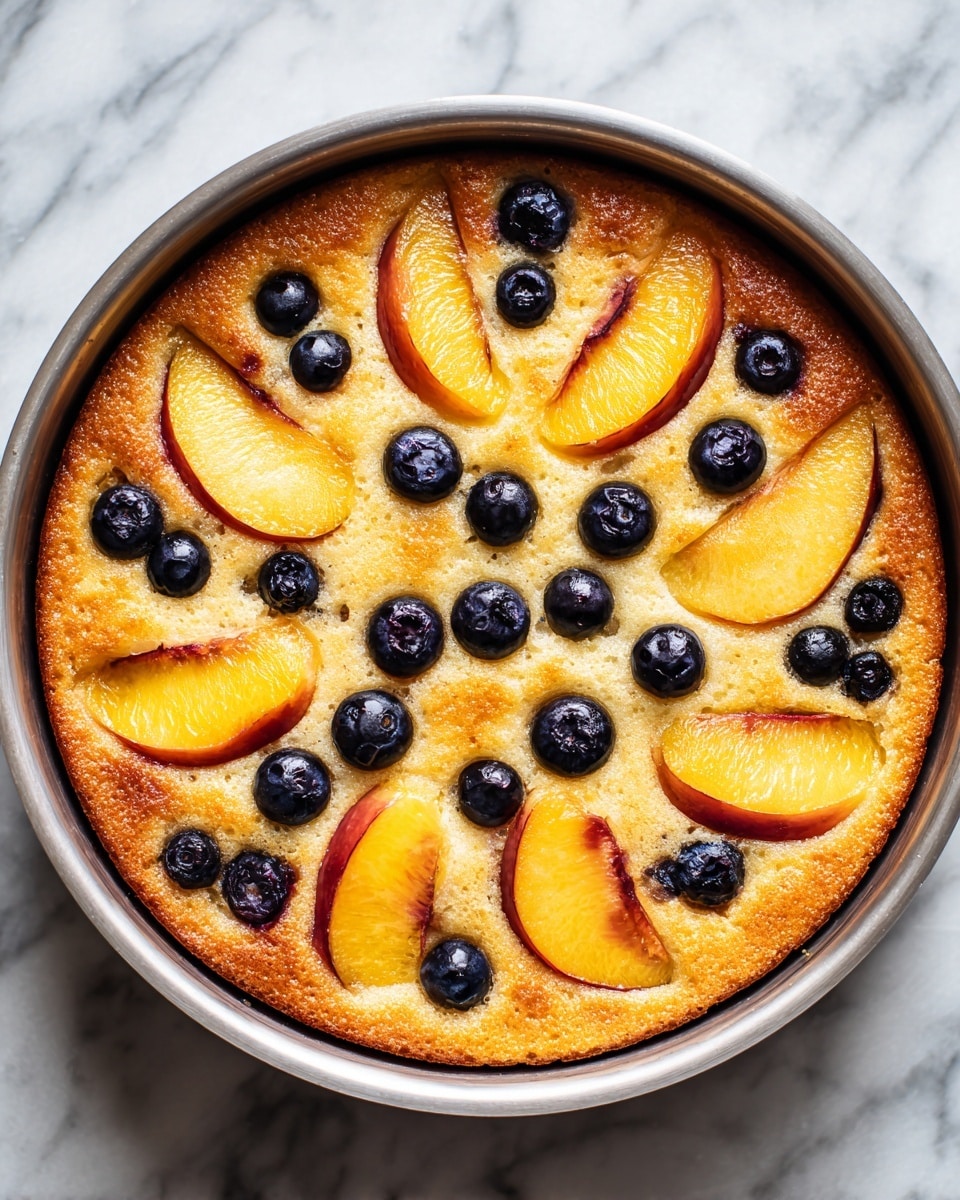 Peach and Blueberry Greek Yogurt Cake Recipe