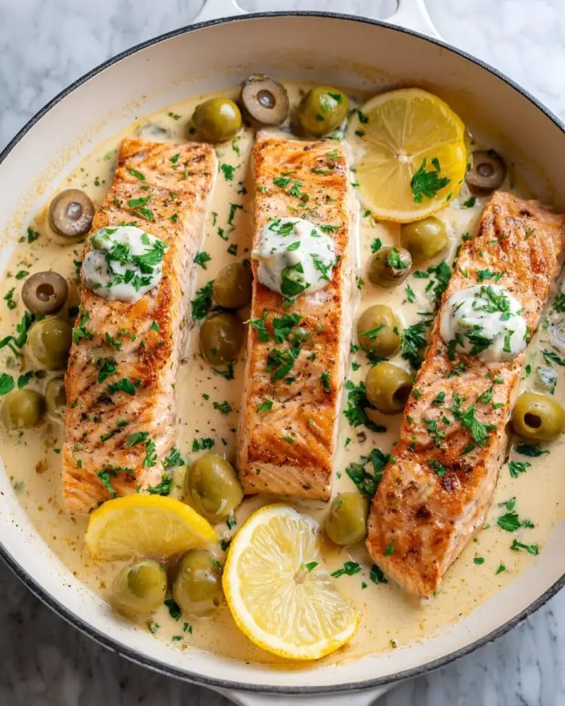 Creamy Salmon Piccata Recipe