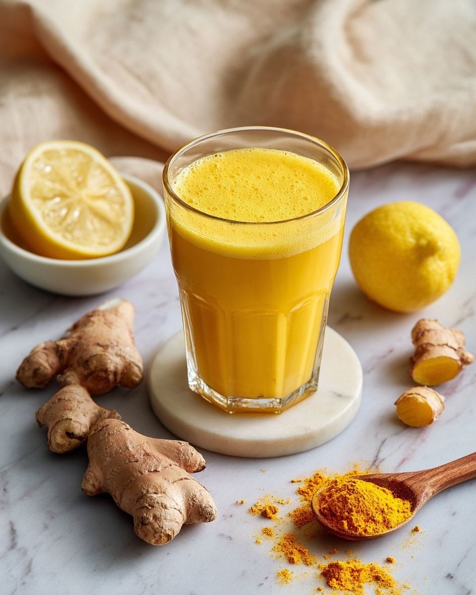 Ginger Lemon Turmeric Shot Recipe