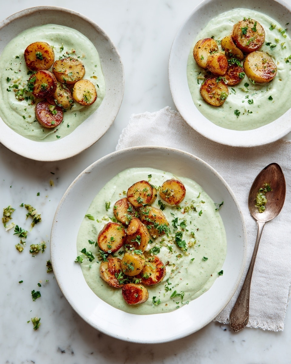 Sauteed Sunchokes with Lemon-Herb Tahini Sauce Recipe