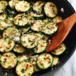 Sautéed Zucchini with Garlic, Lemon, and Parsley Recipe